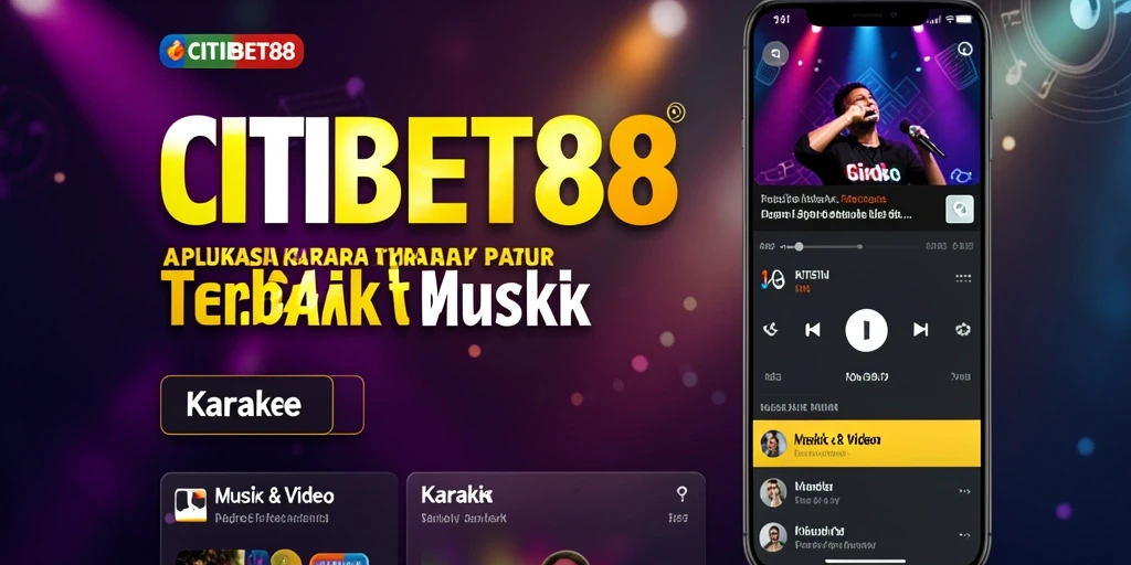 Antarmuka CITIBET88 yang menarik dan fungsional untuk Karaoke.