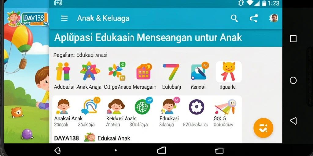Antarmuka user-friendly yang cerah dan interaktif.