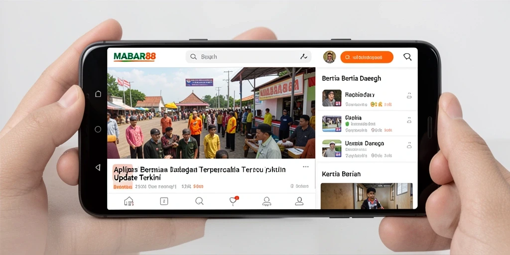 Tampilan antarmuka MABAR88 yang sederhana untuk akses berita daerah.