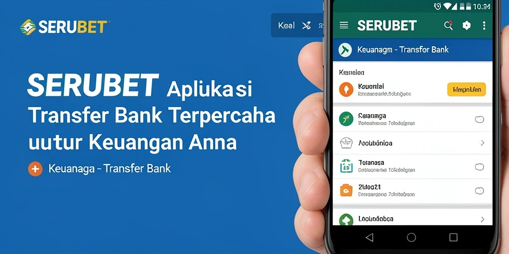 Tampilan antarmuka aplikasi SERUBET untuk transfer bank yang user-friendly.
