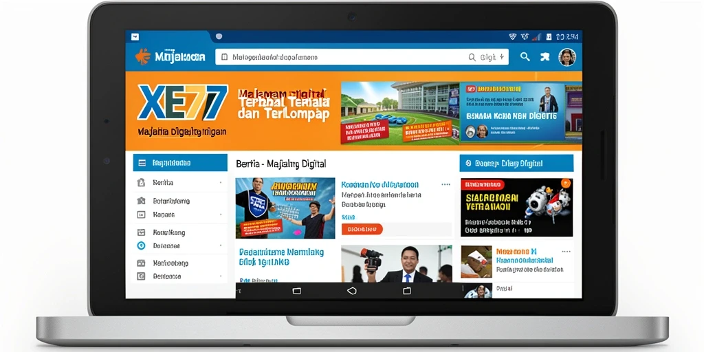 Tampilan antarmuka XE77 yang menarik dan informatif.